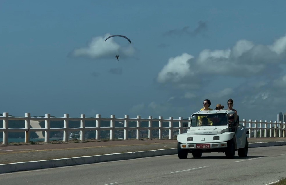 Passeios Buggy Natal bugueiro bugueiros praia Verão Via Costeira turismo RN Rio grande do Norte — Foto: Sérgio Henrique Santos/Inter TV Cabugi