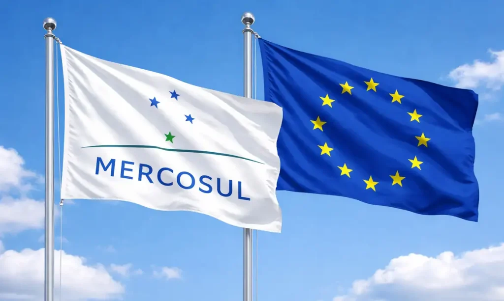 09/01/2026 - Embaixadores da UE aprovam provisoriamente acordo com Mercosul. Foto: União Europeia/Mercosul