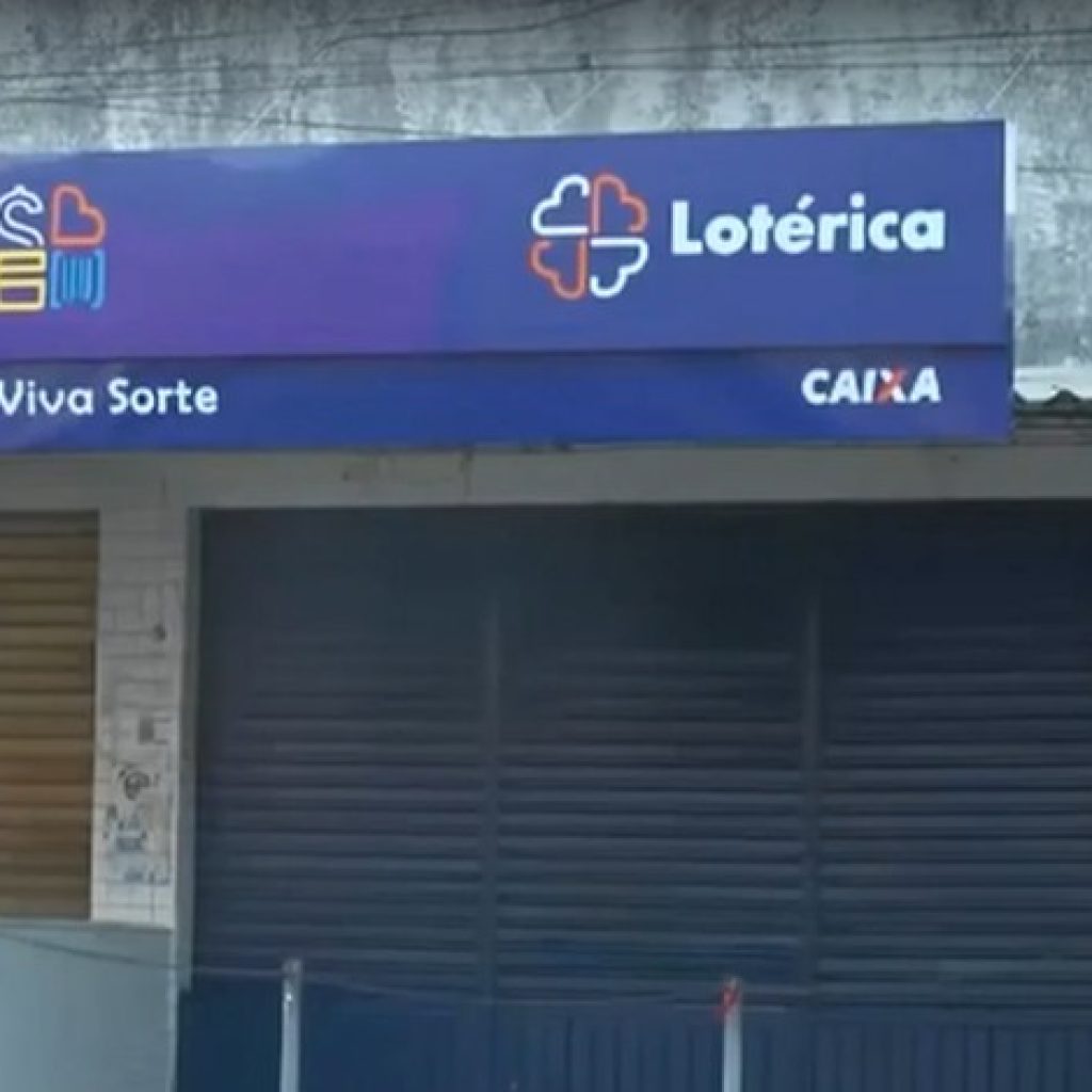 Lotérica onde o bilhete foi comprado tem porte pequeno e é localizada em Mangabeira, João Pessoa — Foto: TV Cabo Branco