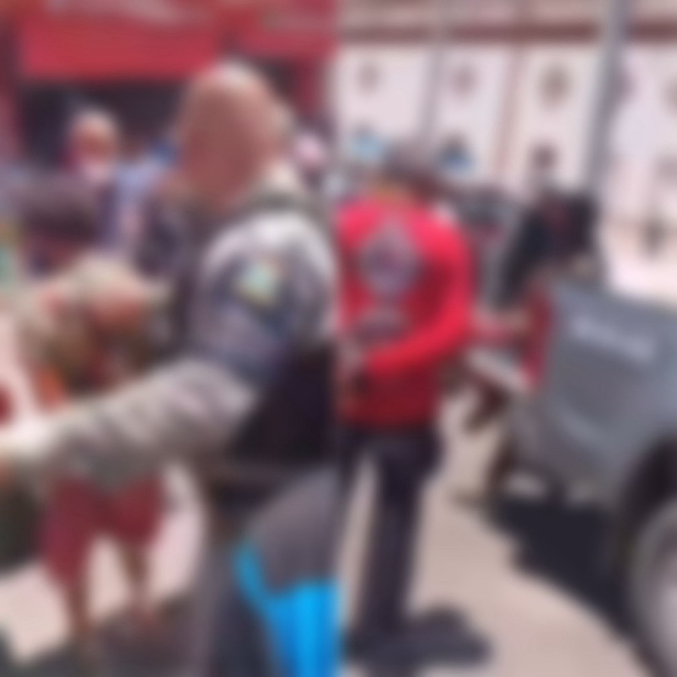 Homem foi detido suspeito de atacar duas pessoas com faca em Assú — Foto: Redes sociais/Reprodução