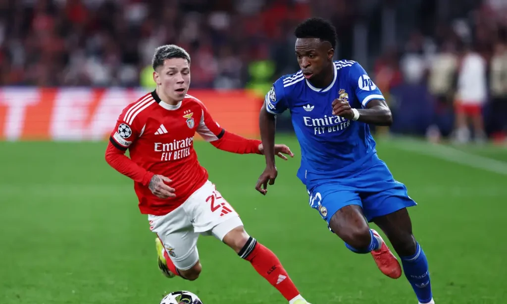 Vinícius Jr., Real Madrid, Gianluca Prestianni, benfica, liga dos campeões