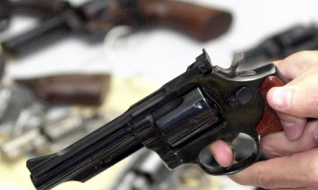 arma de fogo recolhida na Campanha do Desarmamento