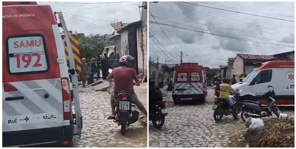 Mãe e filha morreram após incêndio — Foto: Reprodução/TV Paraíba