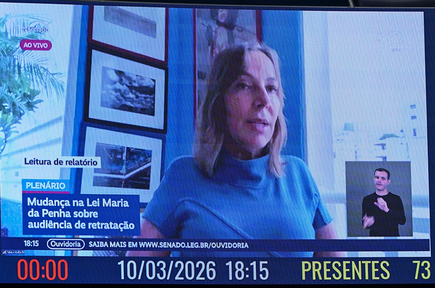 Em pronunciamento,  via videoconferência., senadora Mara Gabrilli (PSD-SP).