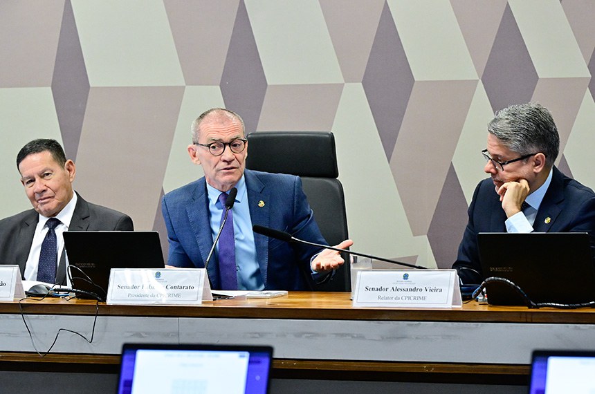 Mesa: 
vice-presidente da CPICRIME, senador Hamilton Mourão (Republicanos-RS);
presidente da CPICRIME, senador Fabiano Contarato (PT-ES); 
relator da CPICRIME, senador Alessandro Vieira (MDB-SE).
