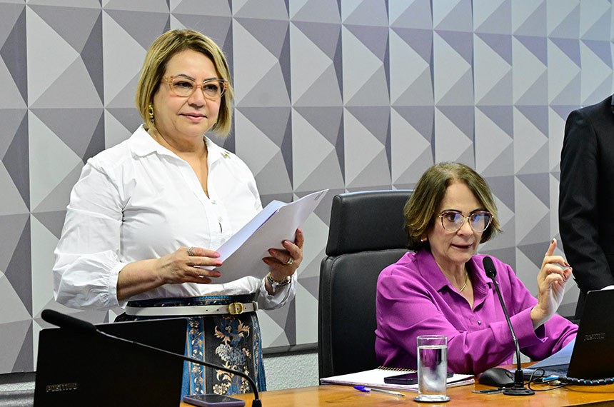 Mesa:
senadora Jussara Lima (PSD-PI);
presidente da CDH, senadora Damares Alves (Republicanos-DF), conduz reunião.