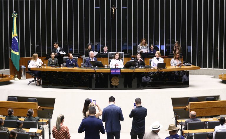 Homenagem às mulheres nas Forças Armadas.