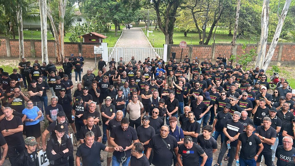 Policiais civis, penais e militares fazem novo protesto em João Pessoa — Foto: Aspol-PB