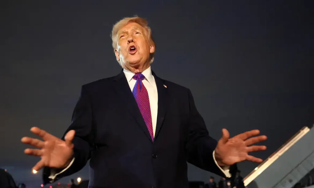 Presidente dos EUA Donald Trump
 11/3/2026    REUTERS/Kevin Lamarque