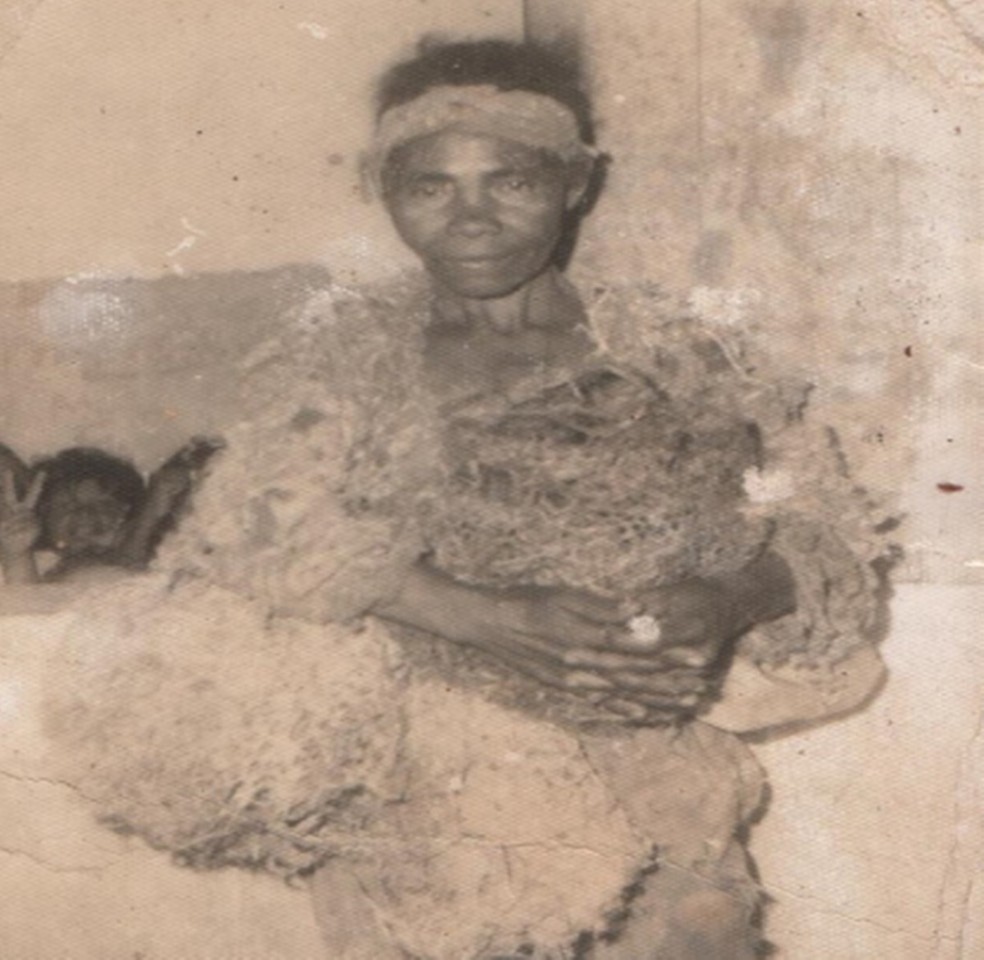 Foto de Aparecida no dia da sua captura — Foto: Reprodução/Arizaldo de Lima/Ian Cordeiro