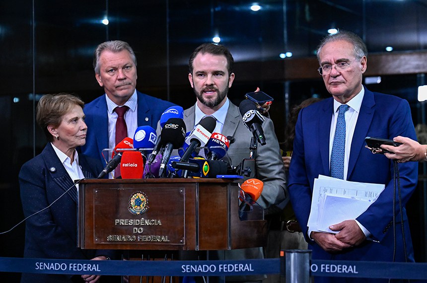 Participam:
senadora Tereza Cristina (PP-MS);
deputado Afonso Hamm (PP-RS); 
senador Renan Calheiros (MDB-AL).