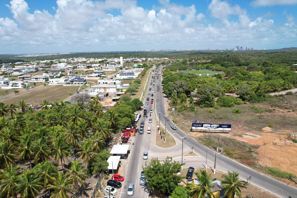 Rota do Sol, entre Natal e Parnamirim — Foto: Sandro Menezes/governo do RN