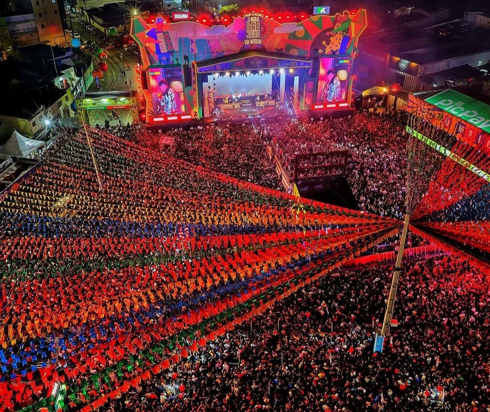 São João de Campina Grande em 2025 teve recorde de público — Foto: Prefeitura de Campina Grande