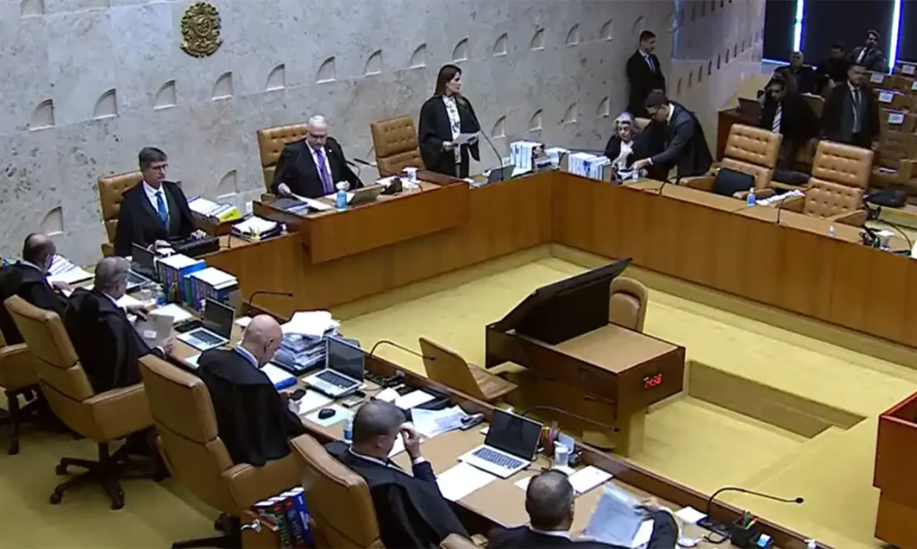 Brasília (DF), 09/04/2026 - Sessão do STF para analisar regras de eleição de governador e vice do Rio de Janeiro. Foto: TV Justiça/Youtube