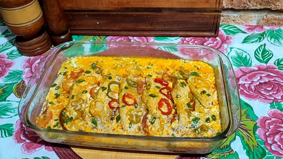 Moqueca de filé de tilápia ao forno — Foto: Reprodução/Inter TV Costa Branca