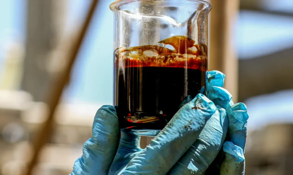 Rio de Janeiro (RJ), 28/09/2023 - Navio-plataforma P-71, instalado no campo de Itapu, no pré-sal da Bacia de Santos, a 200 km da costa do Rio de Janeiro. Foto:Tânia Rêgo/Agência Brasil