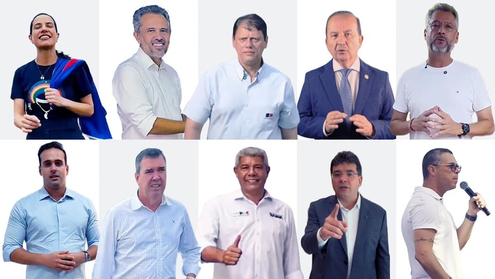 Especialistas em marketing político e estrategistas de imagem pública analisaram os perfis no Instagram de 10 governadores pré-candidatos à reeleição. — Foto: Reprodução