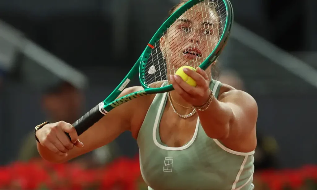 Aryna Sabalenka em Madri
28 de abril de 2026   REUTERS/Violeta Santos Moura
