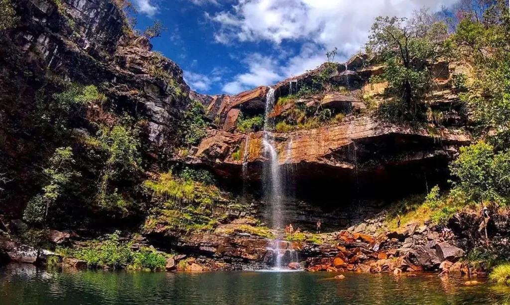 Alto Paraíso (GO), 15/05/2026 - FOTO DE ARQUIVO - Cachoeira do Cordovil no Santuário Volta da Serra. Foto: fazendavoltadaserra/Divulgação