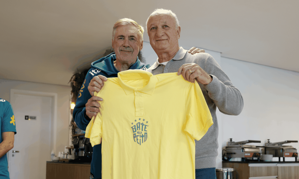 Luiz Felipe Scolari, técnico, pentacampeão mundial, Granja Comary 2026 - homenagem em 28/05/2026