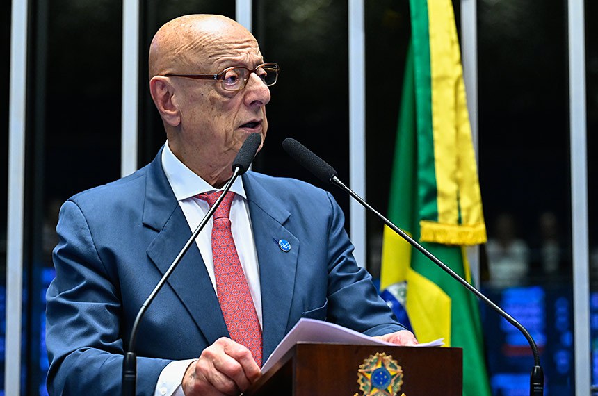 Em discurso, à tribuna, senador Esperidião Amin (PP-SC).