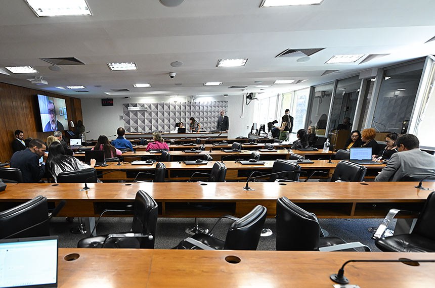 Mesa:
presidente da CDH, senadora Damares Alves (Republicanos-DF).