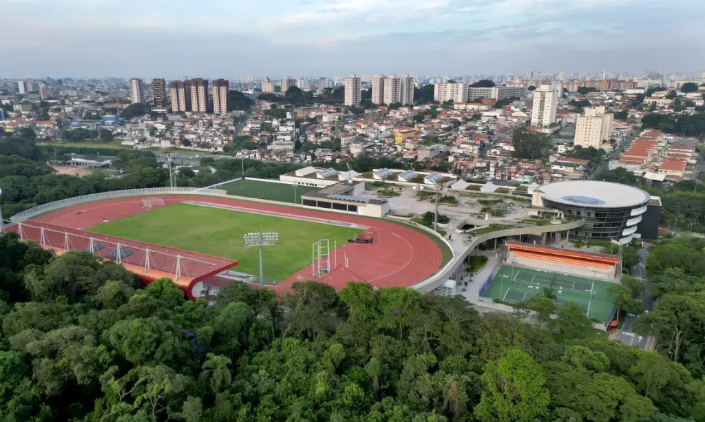 Vista aérea do CT Paralímpico