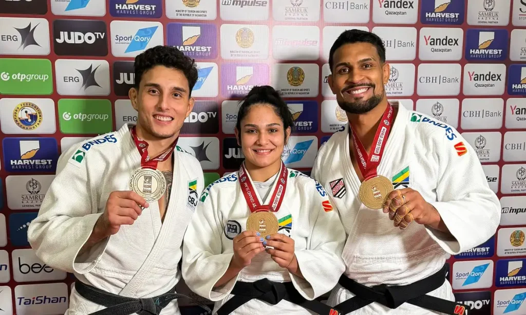 Cazaquistão - 10/05/2026 - Brasil chega a sete medalhas no Grand Slam de Astana. Foto: Divulgação - CBJ