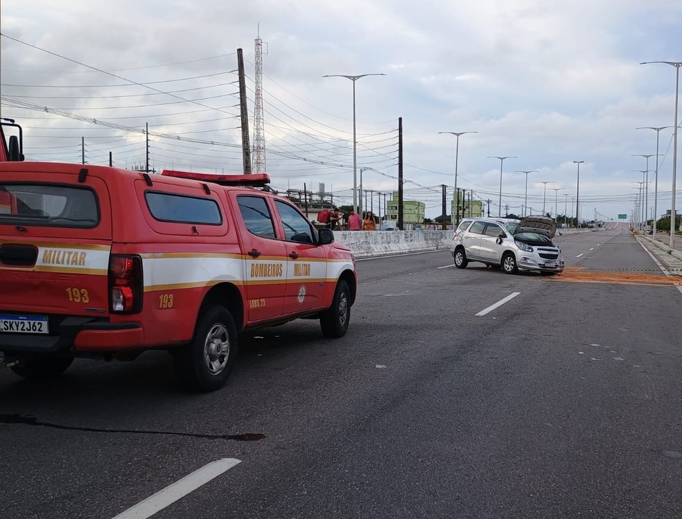 Acidente com óbito foi registrado na altura do km 7 da BR-230. — Foto: Ewerton Correia/TV Cabo Branco