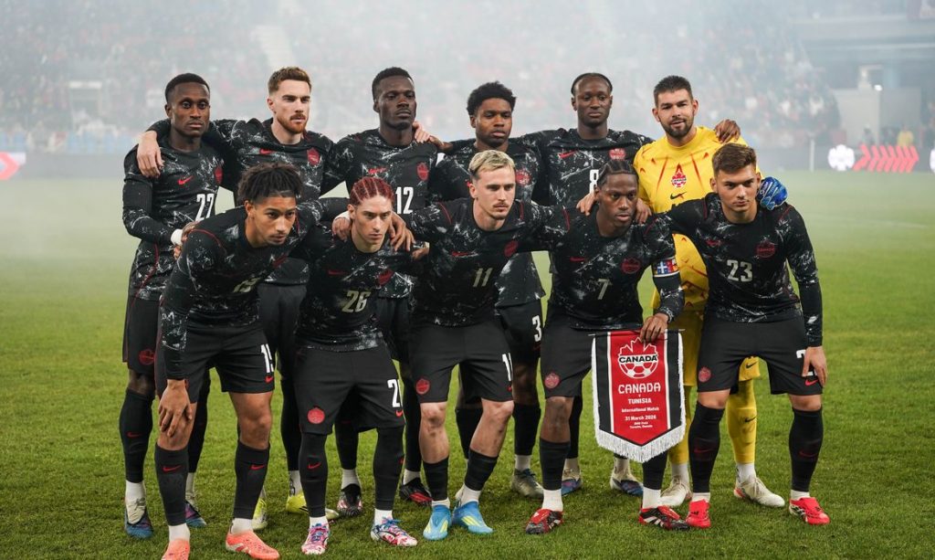 March 31, 2026, Toronto, Ontario, Canada: Canada National Team starting lineup during the International Friendly match between Canada and Tunisia at BMO Filed. on March 31, 2026 in Toronto, Ontario. (Credit Image: © Leonardo Ramirez/Alto Press via ZUMA Press)