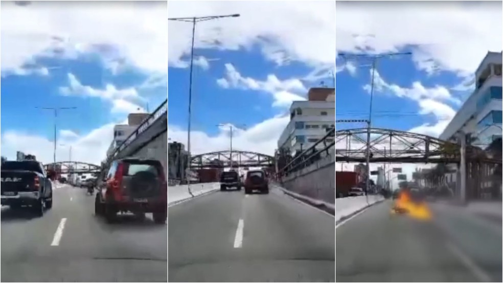 Batida aconteceu na Avenida Salgado Filho, em Natal, neste domingo — Foto: Divulgação