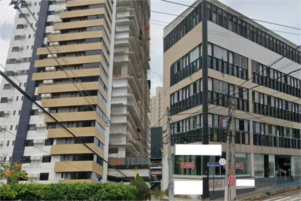Apartamento e prédio comercial em leilão do TJRN — Foto: Divulgação