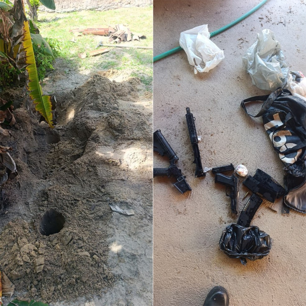Fuzil foi apreendido em comunidade em Mossoró — Foto: Divulgação