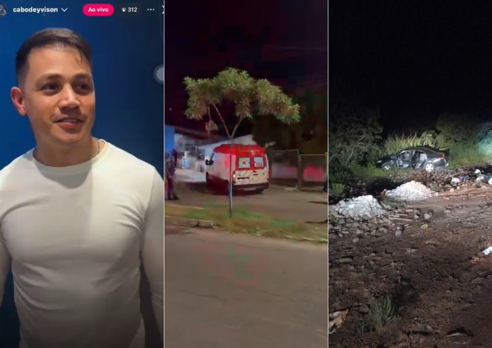 Vereador é baleado durante live em frente a UPA de Mossoró; assessor que fazia transmissão ao vivo morre — Foto: Reprodução