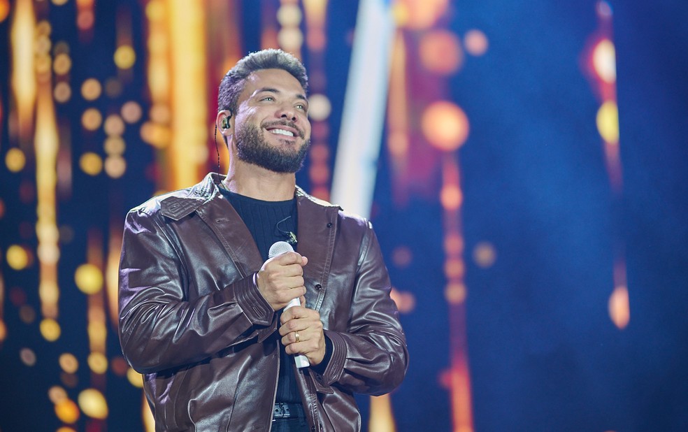 Wesley Safadão abre o sorriso largo durante show no Ribeirão Rodeo Music 2026 em Ribeirão Preto, SP — Foto: Érico Andrade/g1