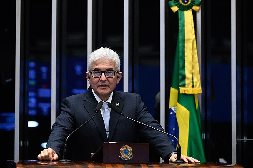 Senador Astronauta Marcos Pontes (PL-SP) em discurso à tribuna.