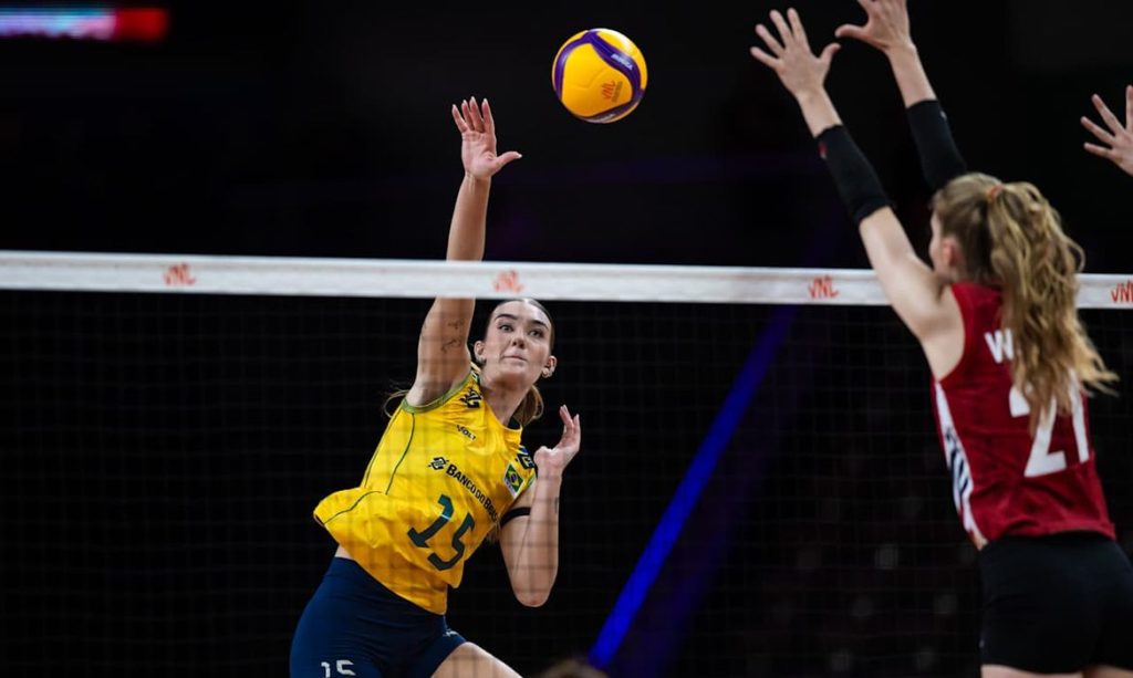 Brasília (DF), 21/06/2026 – liga das nações de volei alemanha x brasil.
Foto:  VNL/Divulgação