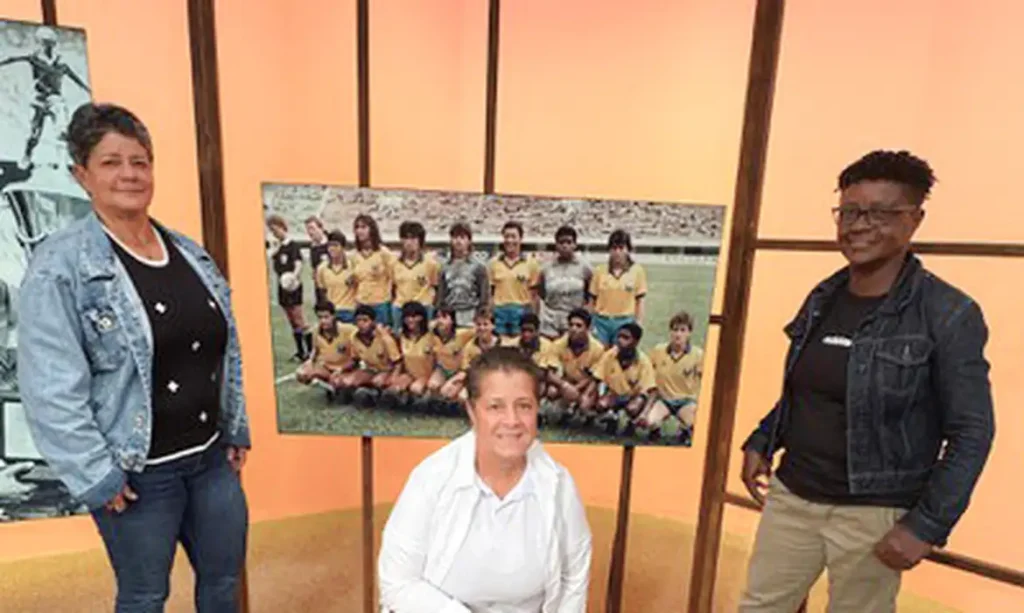 Rio de Janeiro (RJ), 26/06/2026 – Sem Censura, da TV Brasil, recebe pioneiras do futebol feminino a um ano da Copa do Mundo da modalidade no país.
Foto: Rodrigo Peixoto/TV Brasil
