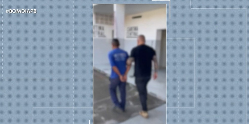 Homem é preso suspeito de estuprar enteada de 17 anos, em Lagoa Seca, na PB — Foto: Reprodução / TV Cabo Branco