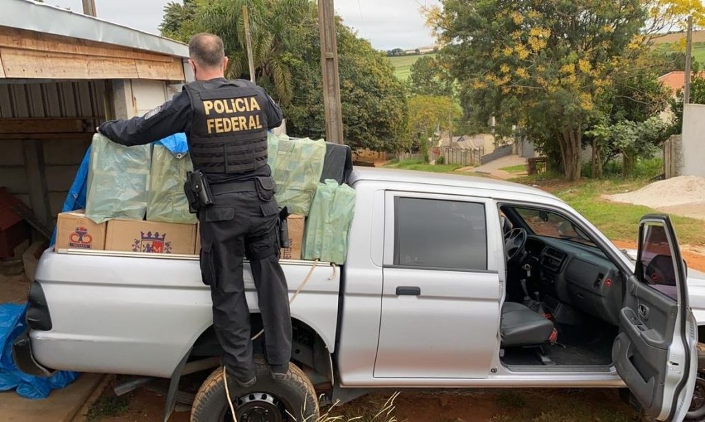 Cigarros apreendidos em Ponta Grossa-PR