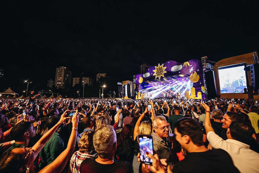 Terceira noite do São João de Natal tem show de Léo Santana — Foto: Luana Tayze/Divulgação