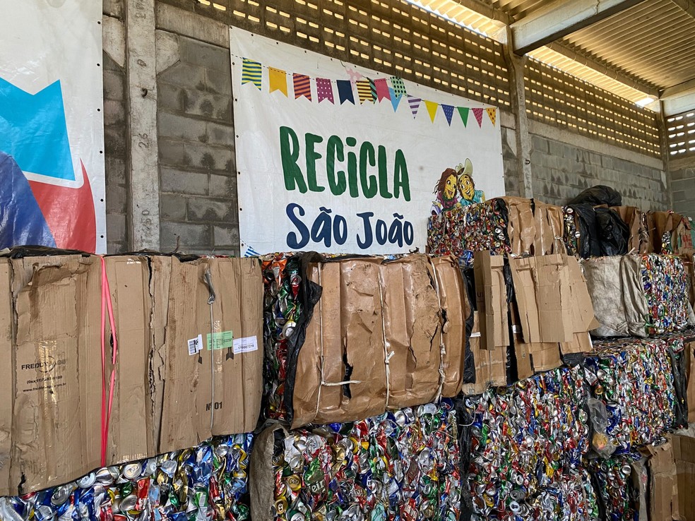 'Recicla São João', projeto que garante reciclagem de lixo no São João de Campina Grande, na Paraíba — Foto: Divulgação/PMCG