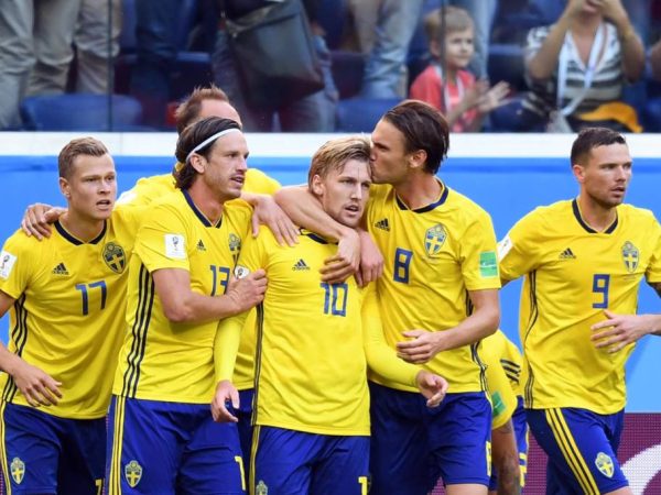 Suécia aguarda o vencedor do duelo entre Colômbia e Inglaterra para conhecer seu adversário (Foto: Paul ELLIS / AFP)