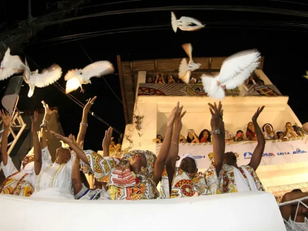 Salvador - O tradicional bloco afro Ilê Ayiê nas ruas da capital baiana  (Mateus Pereira/Gov-BA)