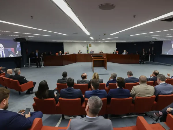 Brasília (DF) 26/03/2025 - O Supremo Tribunal Federal (STF) começa a julgar, o ex-presidente Jair Bolsonaro e mais sete denunciados pela trama golpista vão se tornar réus na ação.
O caso será julgado pela Primeira Turma da Corte, colegiado formado por cinco dos 11 ministros que compõem o tribunal. 
Foto: Antonio Augusto/STF