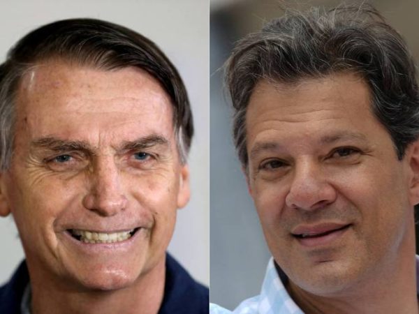 Jair Bolsonaro e Fernando Haddad vão disputar o segundo turno das Eleições 2018 (Foto: Reuters/Ricardo Moraes/Washington Alves)