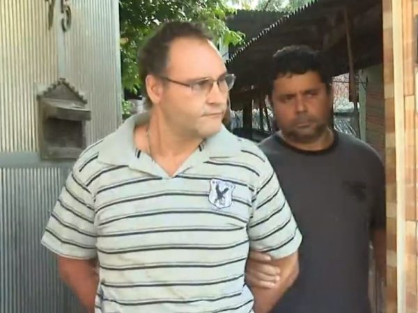 Um dos presos no RJ na Operação Lótus, contra a exploração sexual infantil — Foto: Reprodução/TV Globo
