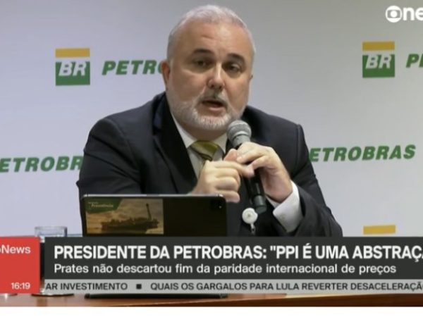 Segundo Prates, a PPI é uma “abstração”, e a Petrobras vai “praticar preços competitivos como ela achar melhor”. — Foto: Reprodução