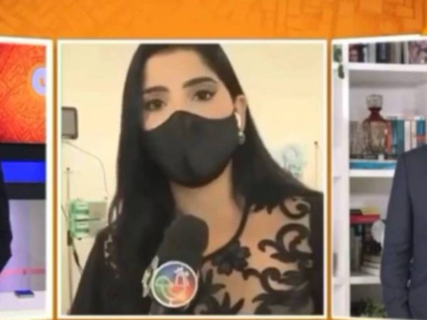 Caso ocorreu durante o programa 'Que venha o povo', da TV Aratu, afiliada da emissora no estado nordestino — Foto: Reprodução