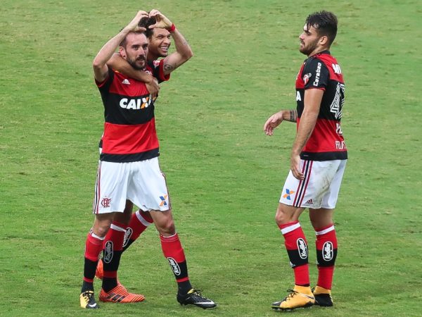 Diante de um campeão sonolento, o Flamengo marcou os seus três gols no primeiro tempo (Foto: Gilvan de Souza/Flamengo)
